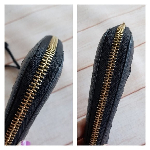 Jimmy Choo Nellie Star Leather Zip Around Long Wallet - Picture 7 of 16